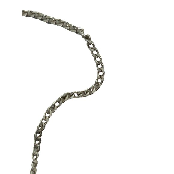 Women’s Rose Pendant Necklace Sterling Silver 925 Mexico Vintage Handmade 16” - Picture 7 of 8